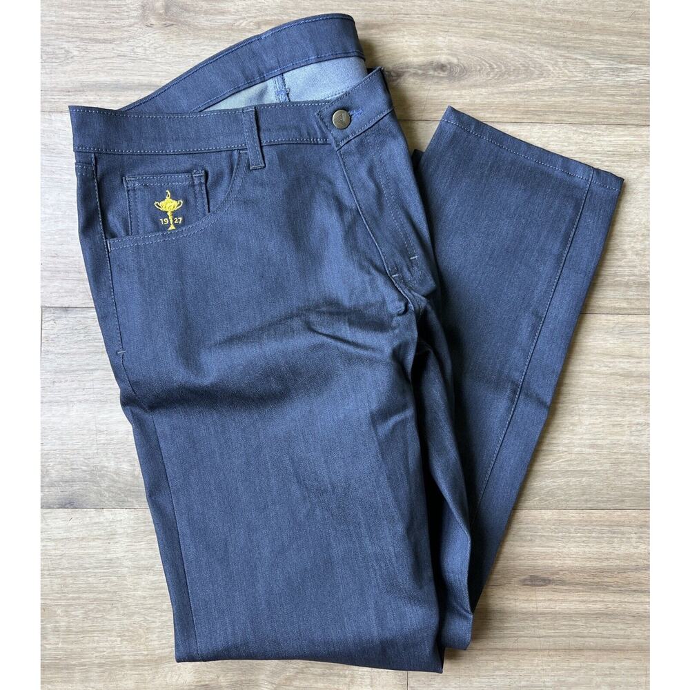 Blue Delta Traveler Pants Ryder Cup Edition USA Custom 33/32 For Brooks Koepka !